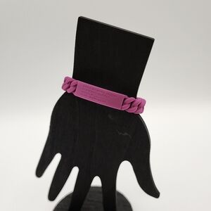 Marc By Marc Jacobs Plum Silicone Bracelet NWT